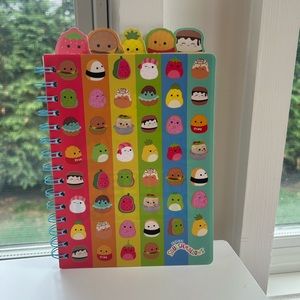 NWT Squishmallows notebook tabbed journal foods